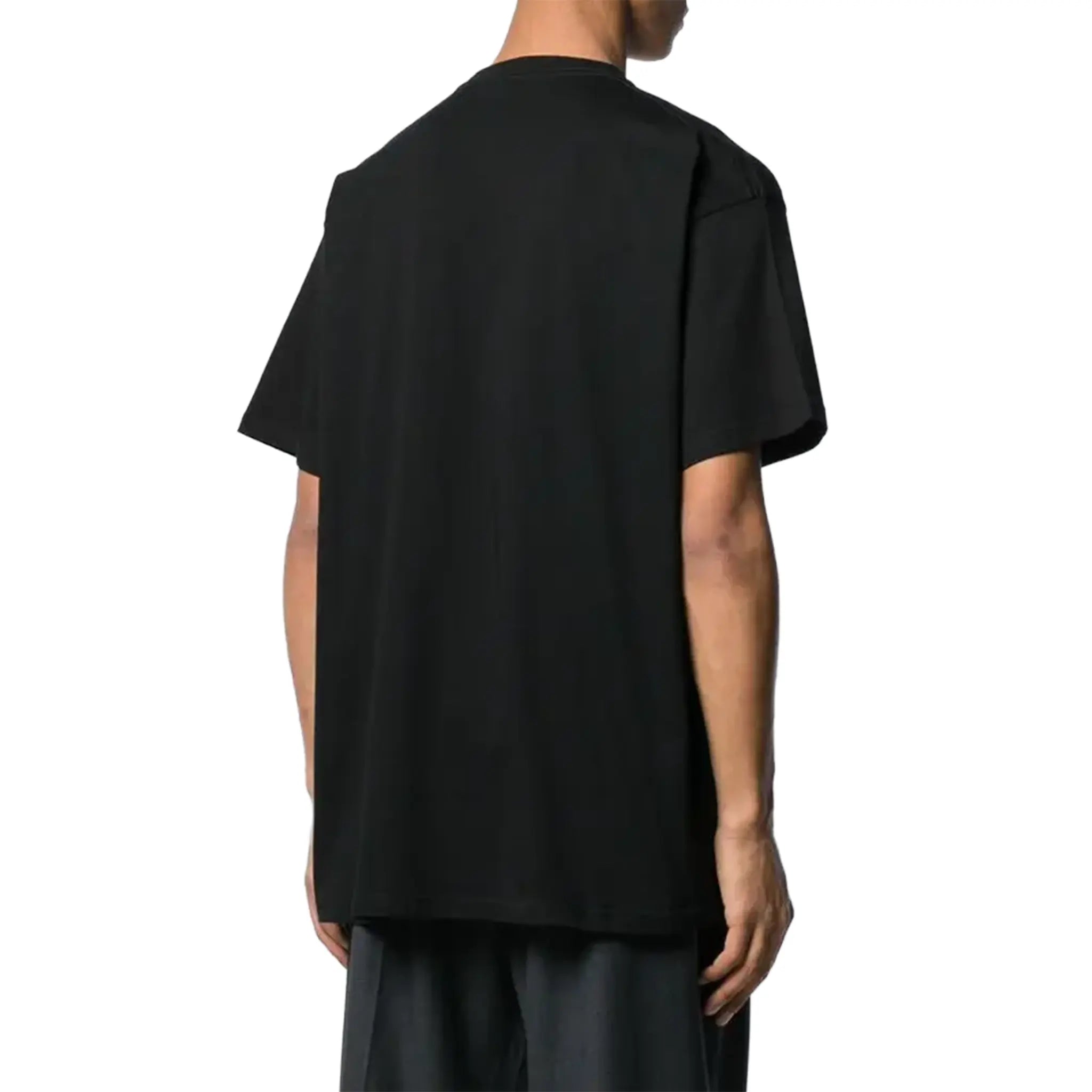 Back View of Preloved - Balenciaga BB Mode Logo Black White T-Shirt